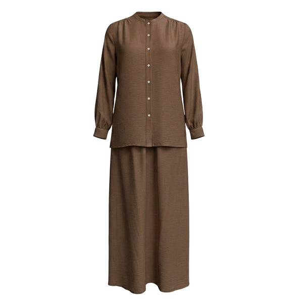 Nara Blouse & Skirt - Military Green (Sell Separately)