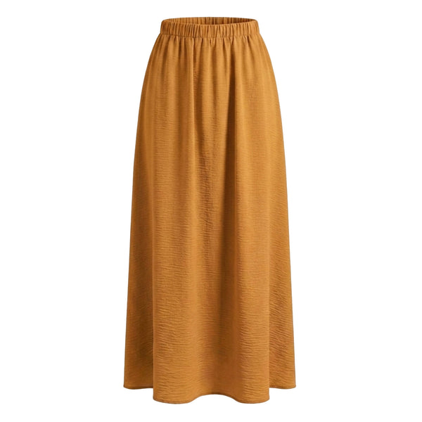 Nara Blouse & Skirt - Beige/Caramel (Sell Separately)