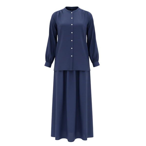Nara Blouse & Skirt - Navy (Sell Separately)