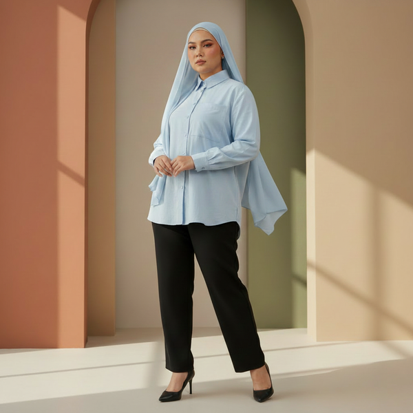 Luma Blouse - Light Blue