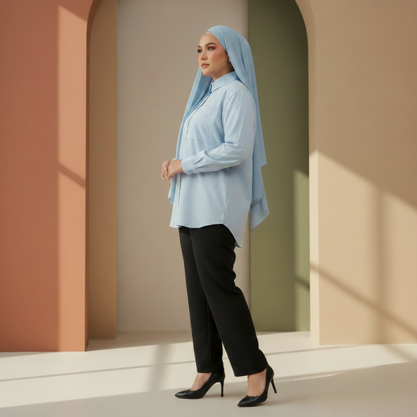 Luma Blouse - Light Blue