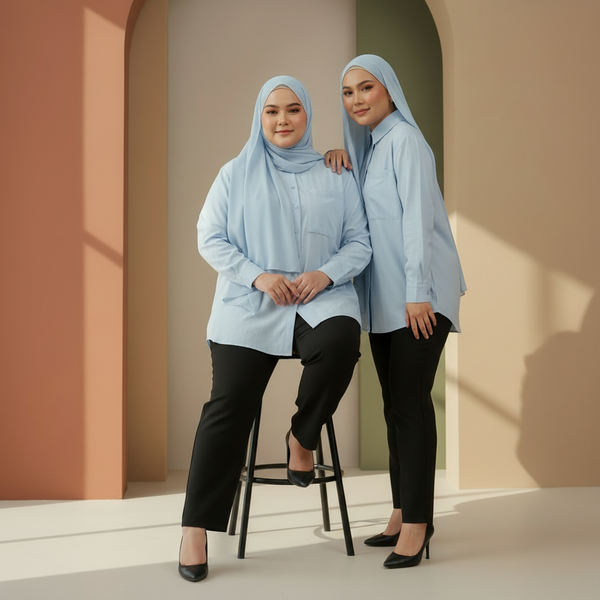 Luma Blouse - Light Blue