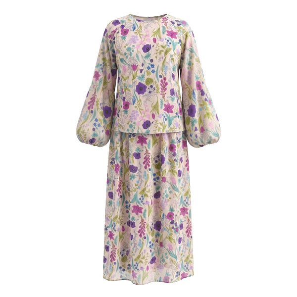 Suri Kurung Set - Beige