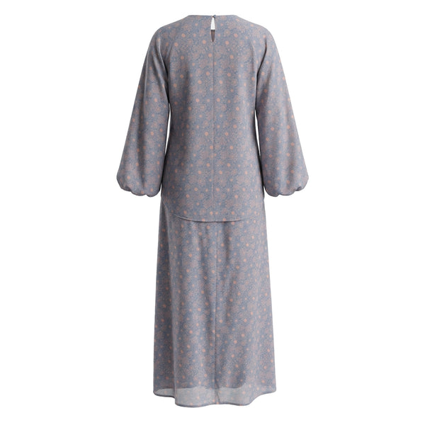 Suri Kurung Set - Dusty Blue