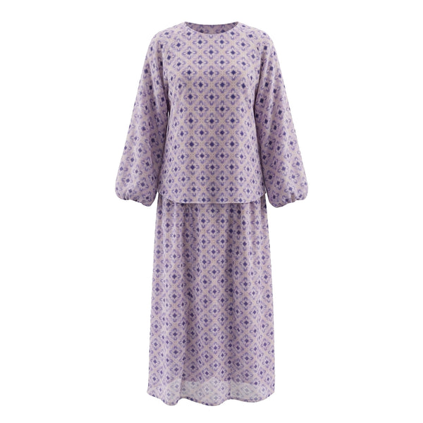 Suri Kurung Set - Lilac
