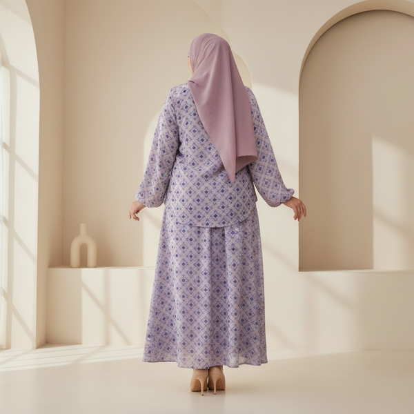 Suri Kurung Set - Lilac