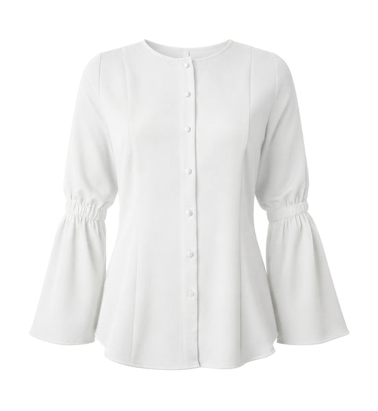 Bayang Blouse - White & Ayla Skirts - Black (Sold Separately)