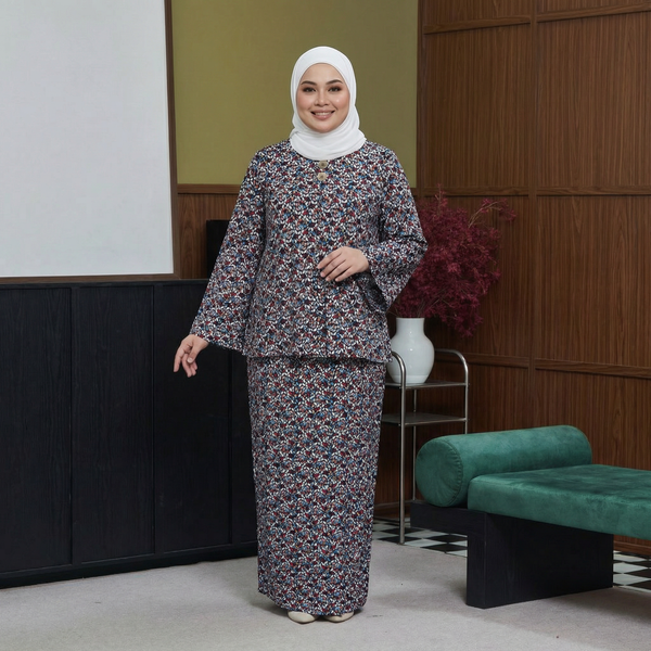 Embun Kurung FR pleat Set - Black