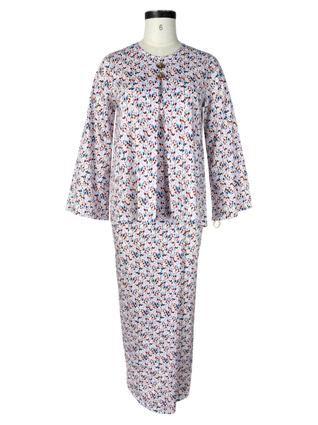 Embun Kurung FR pleat Set - White