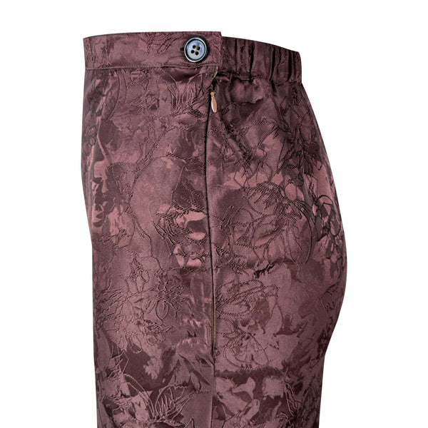 Jaswin Tapered Kurung Set - Plum