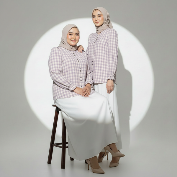 Sora Blouse & Skirt - Lilac (Sell Separately)