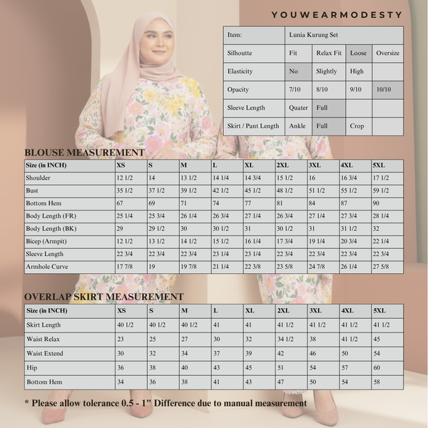 Lunia Kurung Set - Mustard