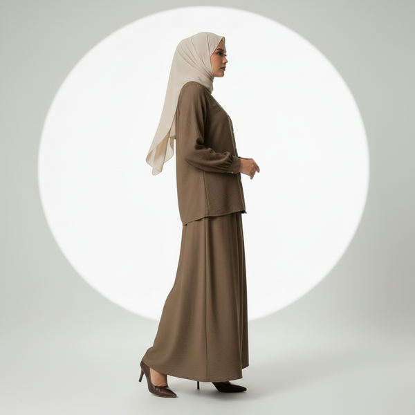 Nara Blouse & Skirt - Military Green (Sell Separately)