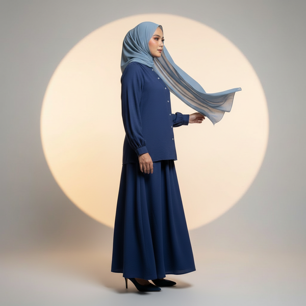 Nara Blouse & Skirt - Navy (Sell Separately)