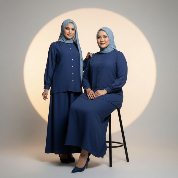 Nara Blouse & Skirt - Navy (Sell Separately)