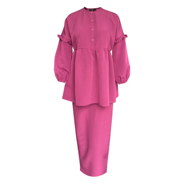 Jamari Kurung Set - Berry Purple