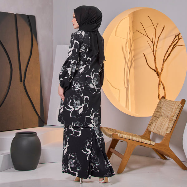 Kaashif Kurung Set -  Black