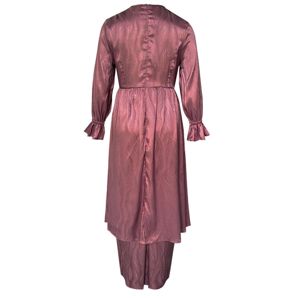 Kantan Kurung Tapered Set - Plum