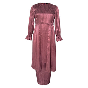 Kantan Kurung Tapered Set - Plum