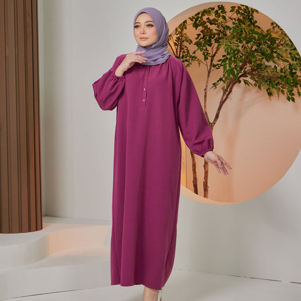 Petunia Raglan Jubah - Berry Purple