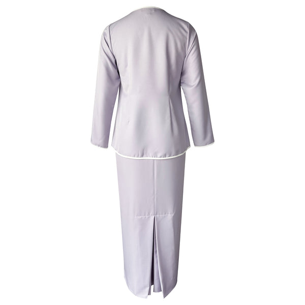 Damir Tapered Kurung Set - Lilac