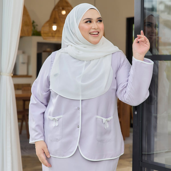 Damir Tapered Kurung Set - Lilac