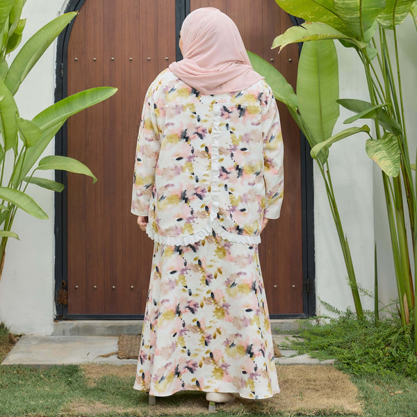 Karima Mermaid Kurung Set - Water Floral