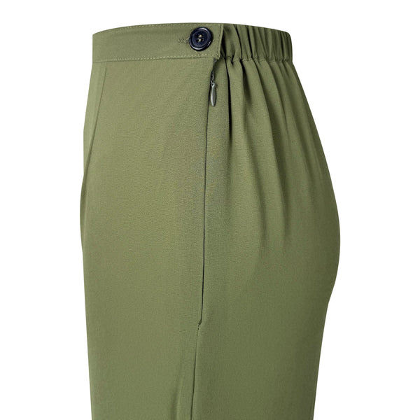 Milya Lace Mermaid Kurung Set - Army Green