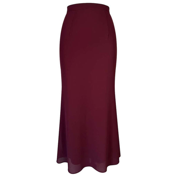 Khushi Mermaid Kurung Set - Plum/Burgundy
