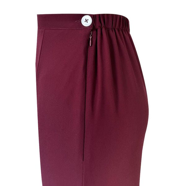 Khushi Mermaid Kurung Set - Plum/Burgundy