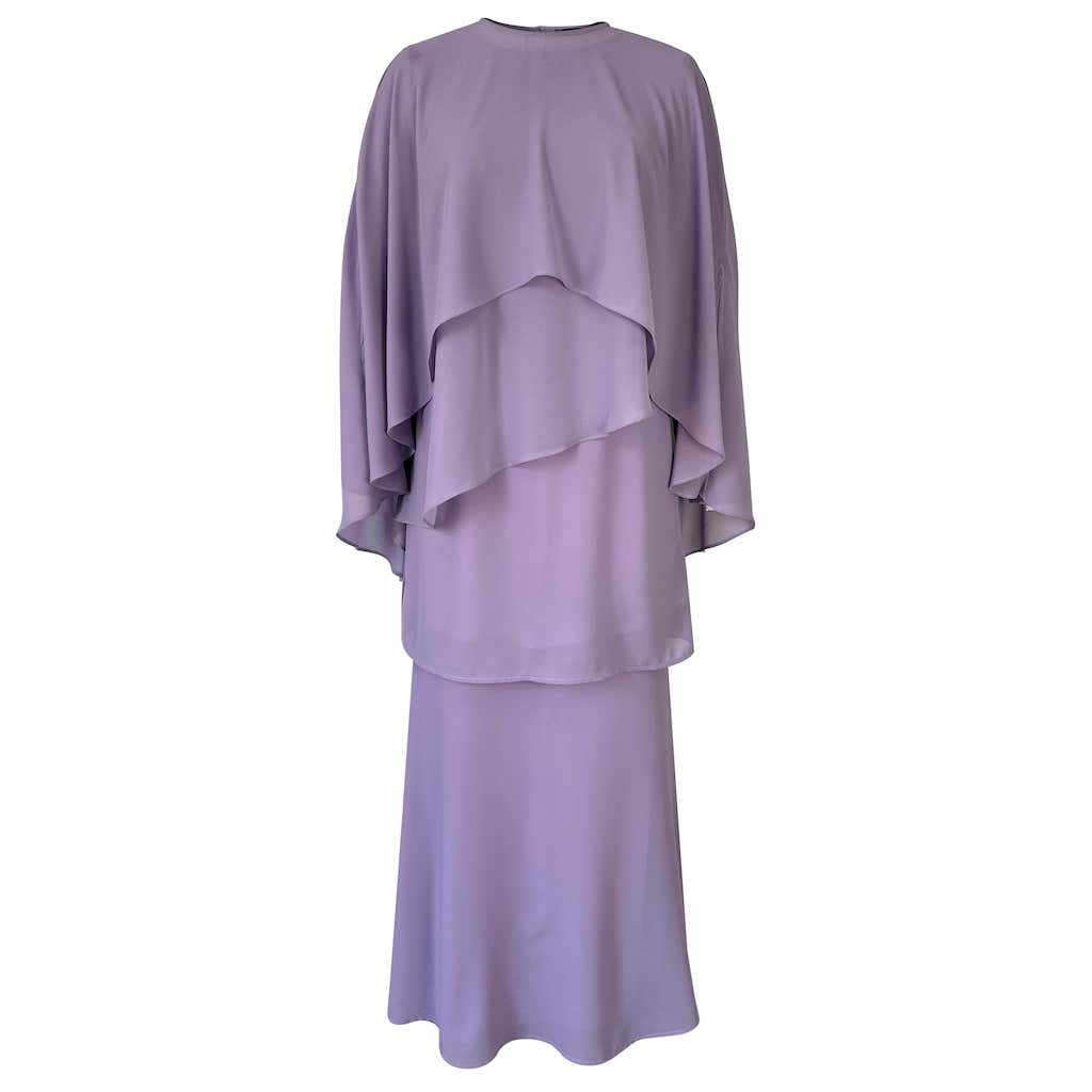 Khushi Mermaid Kurung Set - Lilac