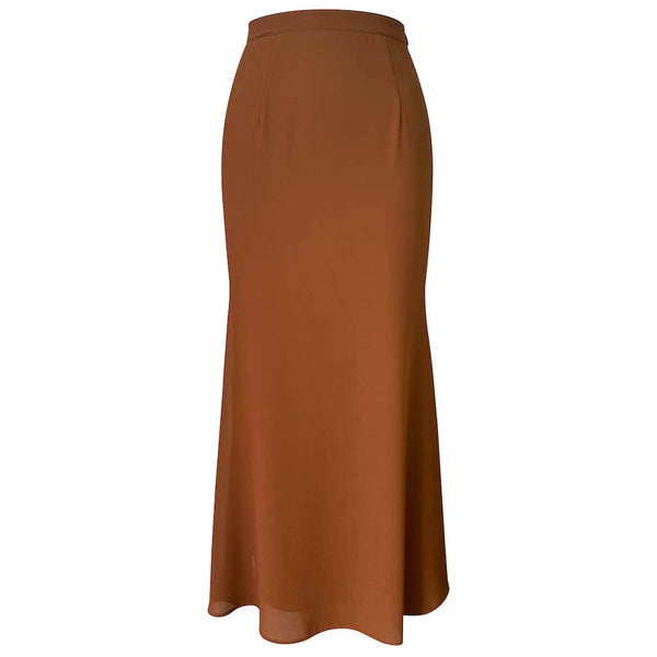 Mehra Mermaid Kurung Set - Chocolate/Rich Brown