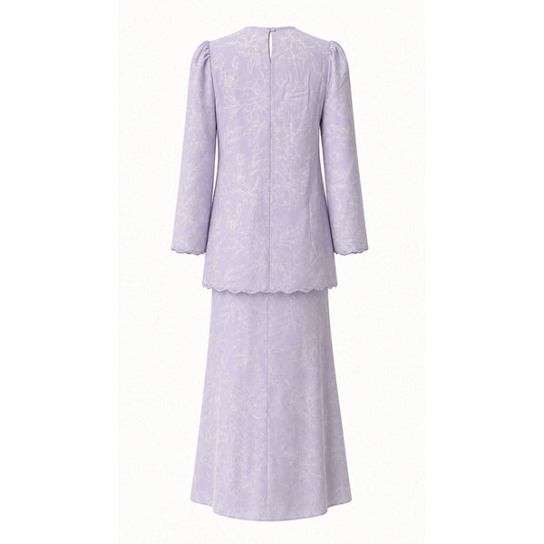 Basira Kurung Mermaid Set - Lilac