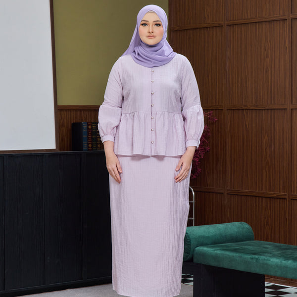 Ekisha KurungTapered Set - Lilac