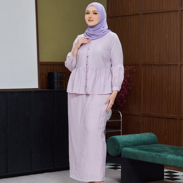 Ekisha KurungTapered Set - Lilac
