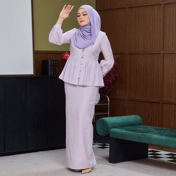 Ekisha KurungTapered Set - Lilac