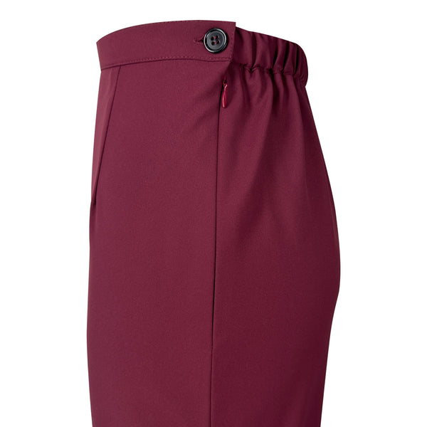 Mahika Kurung Tapered Set - Red Plum