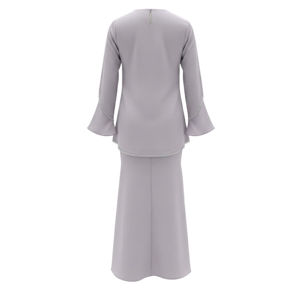 Shaela Kurung Tapered Set - Lilac