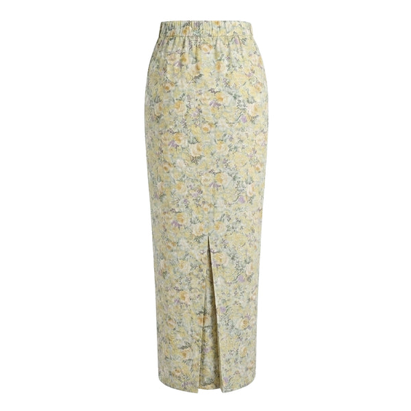 Elina Tapered Kurung Set - Yellow