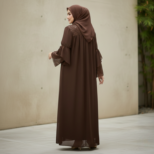 Camelia Maxi Dress - Espresso