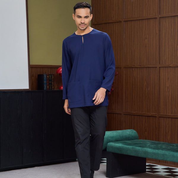 Aslan Kurta - Navy Blue