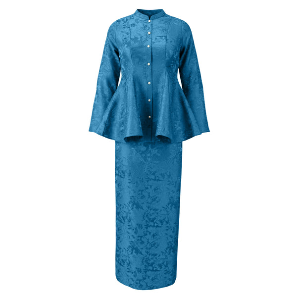 Juwita Tapered Kurung Set - Teal