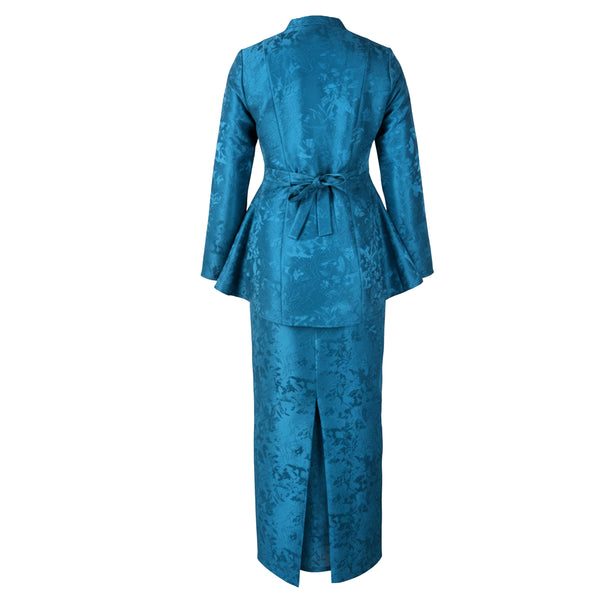 Juwita Tapered Kurung Set - Teal