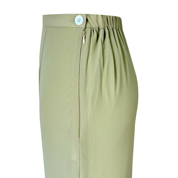 Angie Mermaid Kurung Set - Sage Green