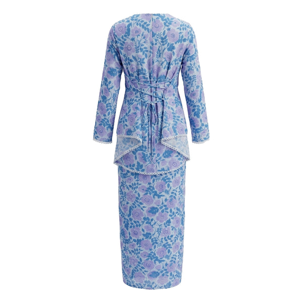 Lunia Kurung Set - Blue Purple