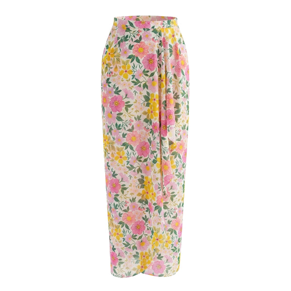 Lunia Kurung Set - Yellow Pink Flower