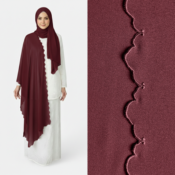 Selendang with Tudung Set