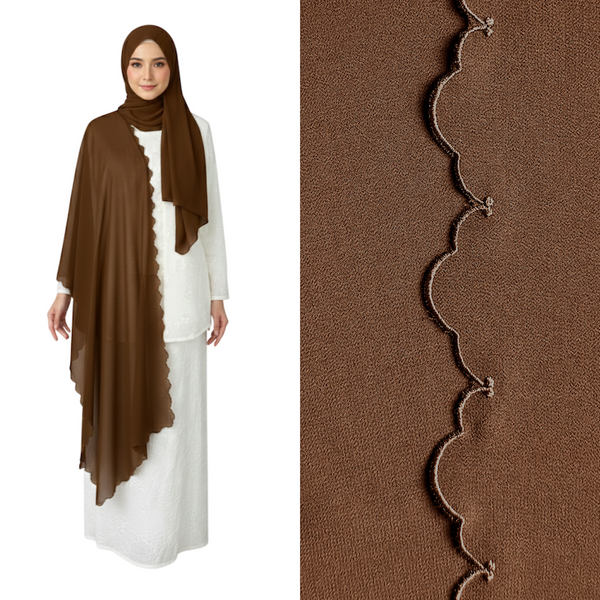 Jasleen Kurung Tapered Set - Coffee