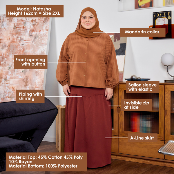 Sophie Blouse & Skirt - Pink