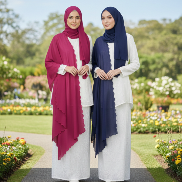 Selendang with Tudung Set